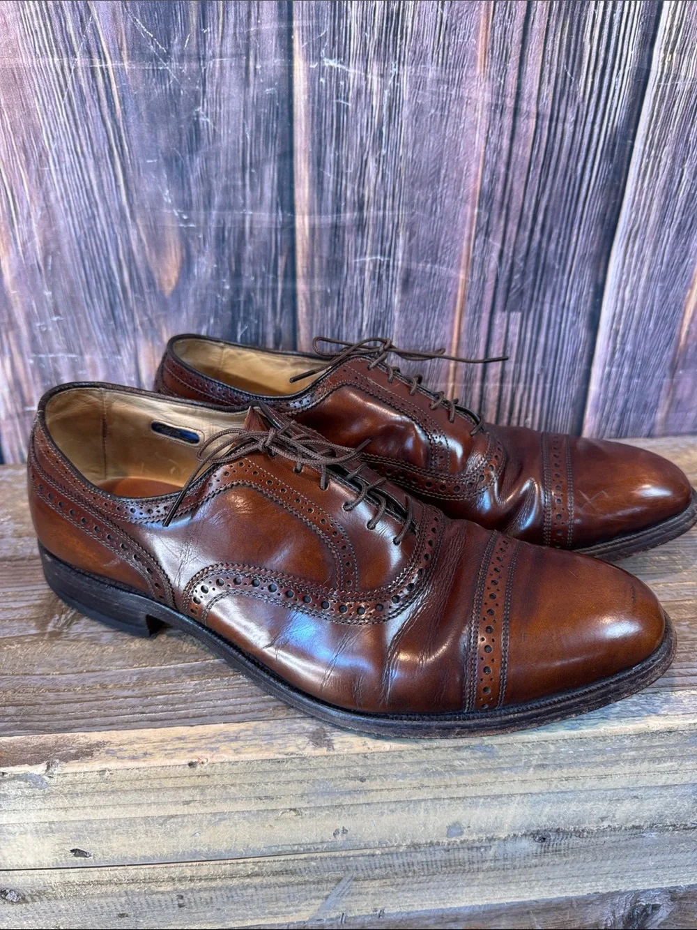 Strand Shell Cordovan Cap-toe Oxford Dress Shoe